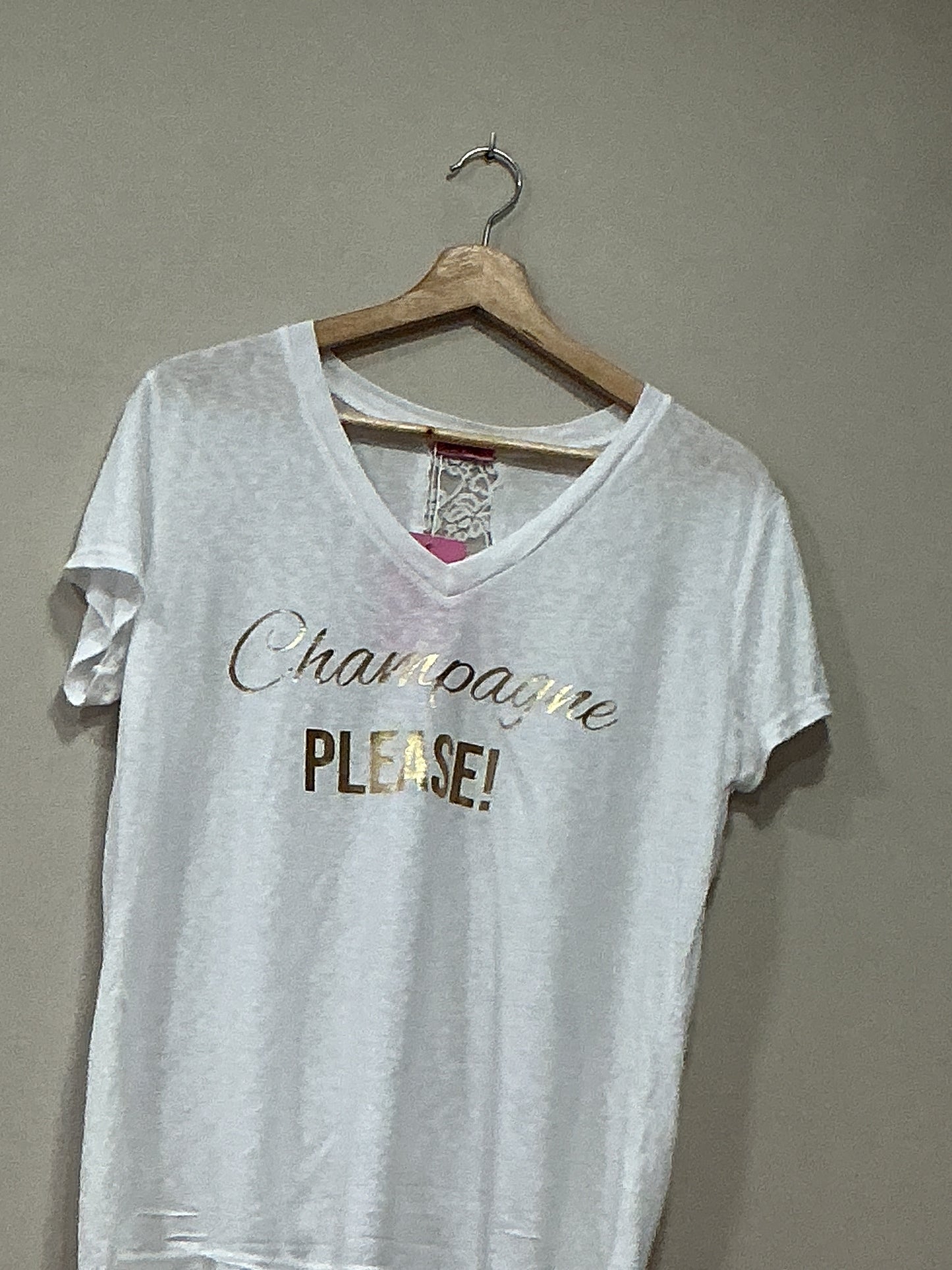 Camiseta champagne